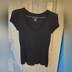 Juicy Couture black v-neck t-shirt